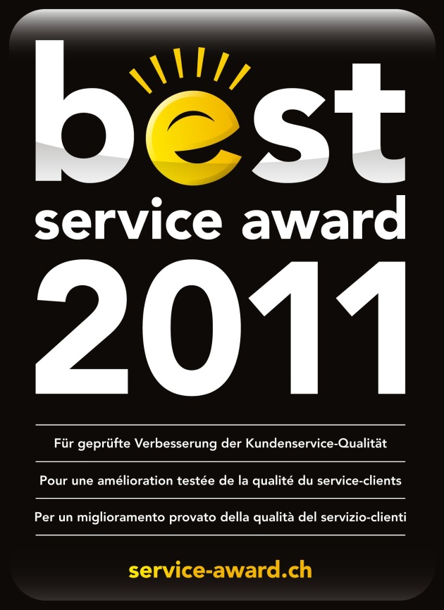 Migrol gewinnt den Company Service-Award 2011 für die beste Kundenservice-Qualität auf Stufe Gesamtunternehmen.