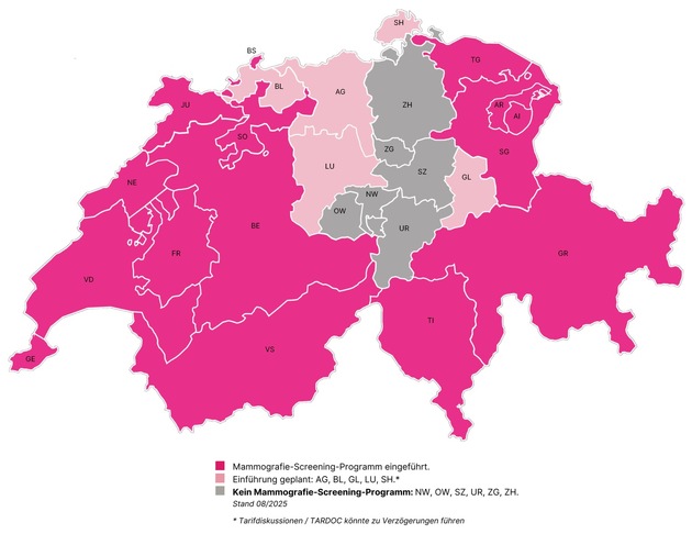 Brustkrebsfrüherkennung im Fokus - PINK CUBE Roadshow 2025