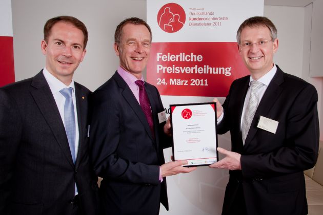 Top-Auszeichnung für Beratungs- und Betreuungsqualität: Deutsche Vermögensberatung (DVAG) ist &quot;Deutschlands kundenorientiertester Dienstleister 2011&quot; (mit Bild)