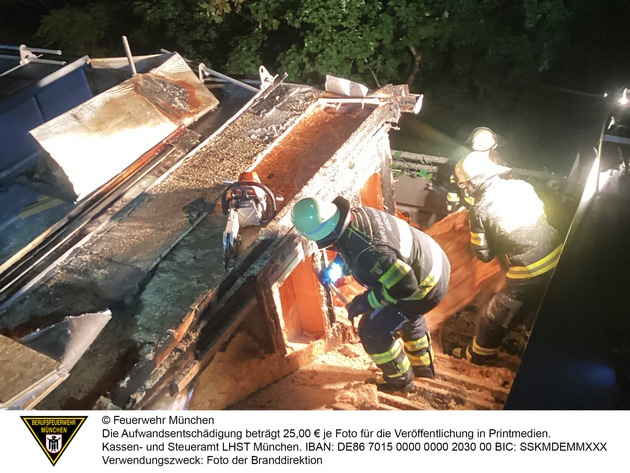 FW-M: Feuer in der Dachgaube (Sendling)
