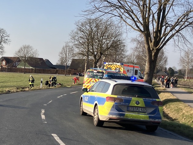 POL-STD: 65-jähriger Quadfahrer unter Alkohol bei Unfall in der Gemarkung Ahlerstedt schwer verletzt, Bedrohungslage in Buxtehude-Ottensen glimpflich beendet