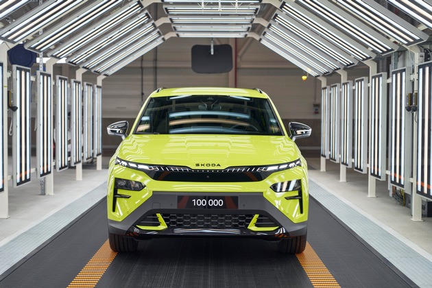 Škoda Auto produziert den 100.000. vollelektrischen Elroq