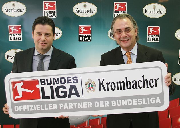 Krombacher - offizieller Partner der Bundesliga / Krombacher baut Engagement im Fußball aus / DFL und Krombacher gehen langfristige Partnerschaft ein