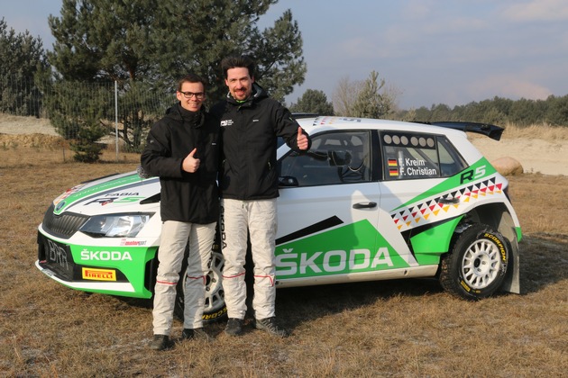 &#039;Tanz auf dem Vulkan&#039; für SKODA Rallye-Champions Kreim/Christian zum EM-Auftakt (FOTO)