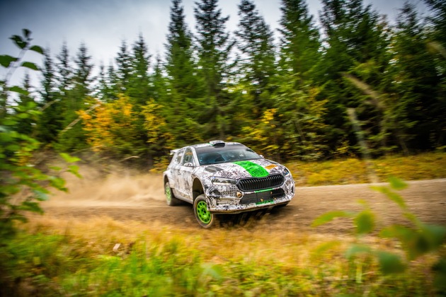 ŠKODA Motorsport arbeitet intensiv an optimaler Gewichtsverteilung des neuen ŠKODA FABIA Rally2