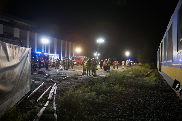 Feuerwehr Goch: Feuerwehr, Bahn und Polizei übten gemeinsam