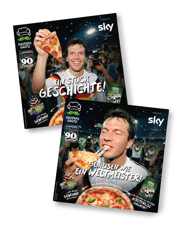 Gratis WM-Doku beim Pizza-Kauf: Sky Deutschland und Gustavo Gusto starten gemeinsame Aktion zur Fu&szlig;ball-WM 2026