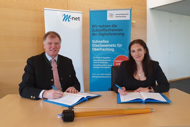 M-net und Gemeindewerke übernehmen Breitbandausbau  für Oberhaching