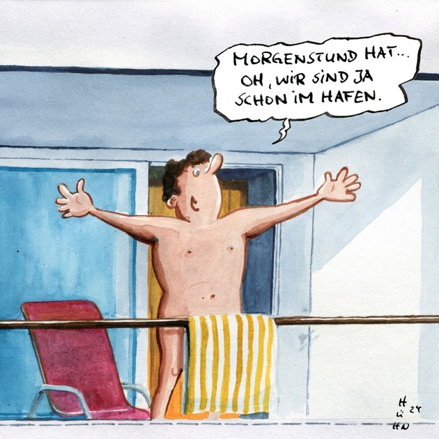 AIDA Pressemeldung: „Willkommen an Bord“ – Eine Reise voller Humor mit dem ersten AIDA Cartoonbuch