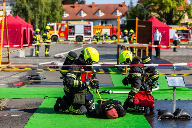 Feuerwehr MTK: Spannende Wettkämpfe: Feuerwehr Eddersheim und Jugendfeuerwehr Hattersheim bei Hessischer Feuerwehrleistungsübung und Bundeswettbewerb