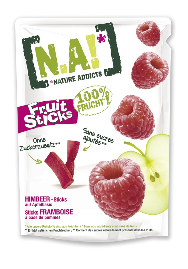 N.A!* Nature Addicts réinvente l&#039;en-cas avec N.A!* Fruit Sticks: ce délicieux goûter pur fruits est désormais proposé avec plus de contenu sous une nouvelle forme de stick pratique