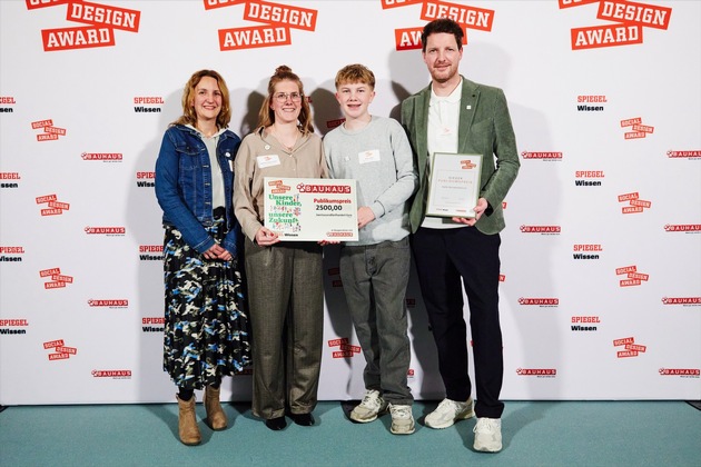 Gemeinsam stark für Kinder und Jugendliche: BAUHAUS und SPIEGEL verleihen den Social Design Award 2025