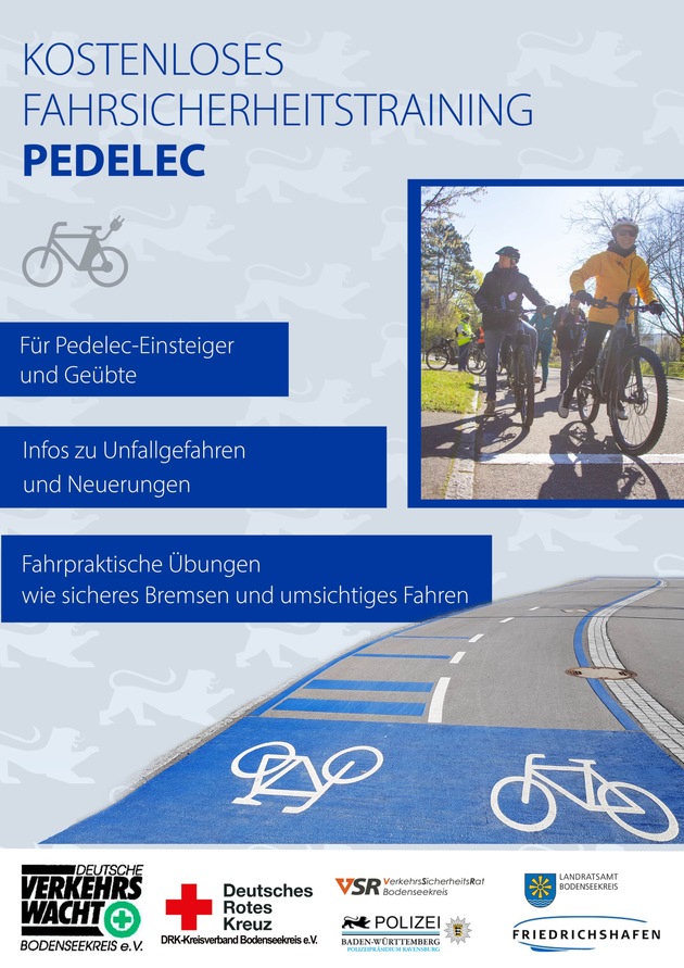 PP Ravensburg: Polizei bietet Fahrsicherheitstraining für Pedelec-Fahrende an