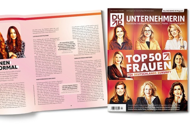 Zeichen für Female Leadership: DUP zeichnet Top 50 Frauen für Deutschlands Zukunft aus / Neues Magazin mit der kompletten Liste ab 17. April 2026 am Kiosk