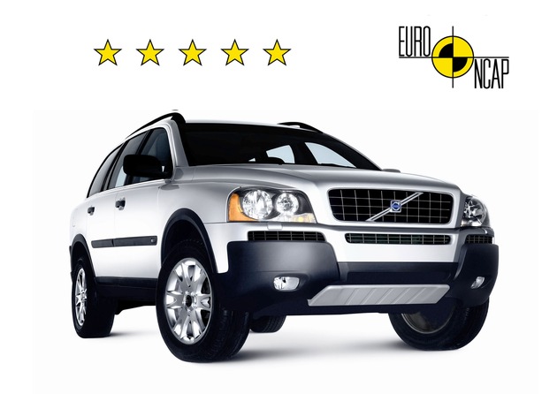 Volvo XC90 - le premier SUV à obtenir cinq étoiles à l&#039;Euro NCAP crash-test