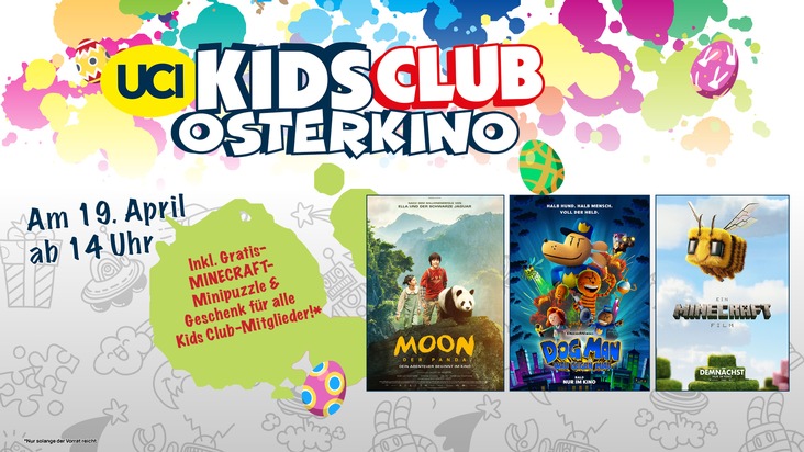 "Osterglück" für Groß und Klein: UCI lockt mit vielen Aktionen und Filmen in der Osterwoche ins Kino