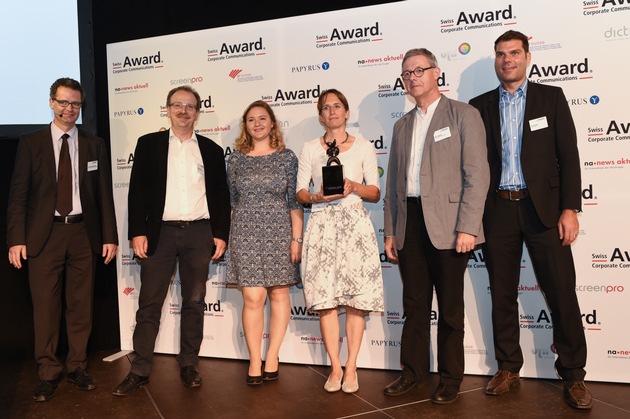 Swiss Award Corporate Communications: Von den sechs nominierten Projekten erhielten zwei die begehrte Award-Trophäe