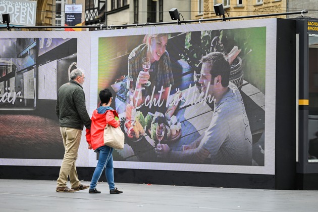 Sachsen-Anhalt auf der LED-Leinwand: Der Salzlandkreis