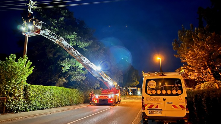 FW Stockach: Feuerwehr unterstützt bei Stromausfall