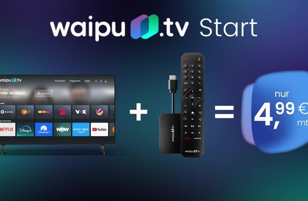IPTV zum Einstiegspreis: waipu.tv macht Schluss mit Kabel- und Satellitenfernsehen/ Fachpresse urteilt: "Testsieger", "ausgezeichnet" und "sehr gut" IPTV zum Einstiegspreis: waipu.tv macht Schluss mit Kabel- und Satellitenfernsehen/ Fachpresse urteilt: "Testsieger", "ausgezeichnet" und "sehr gut"