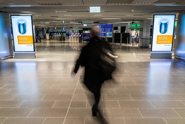 Media Frankfurt schafft neue Markenwelt im Lufthansa Premium Check-in am Flughafen Frankfurt – DZ Bank startet als First Mover