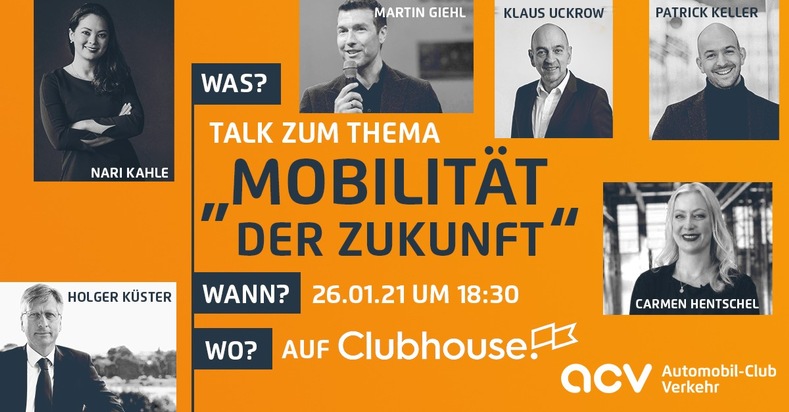 Clubhouse: ACV nutzt neue Network-App für Diskussion über Mobilität