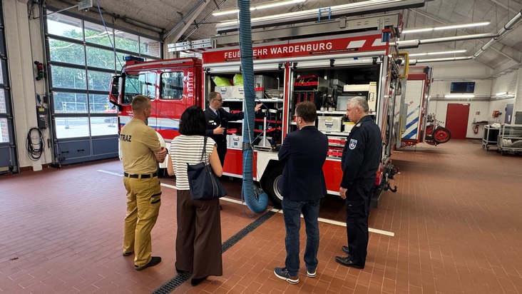 FW-OLL: Fachlicher Austausch zwischen den Feuerwehren aus Wardenburg und Biskupiec