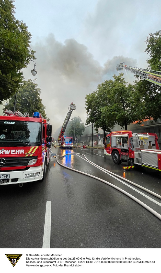 FW-M: Brand im Prinzregentenstadion (Bogenhausen)