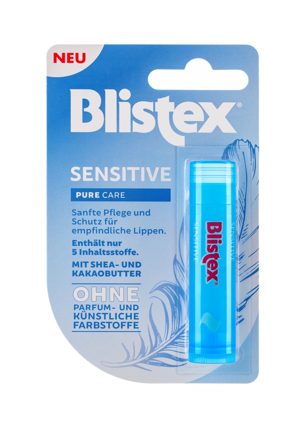 Pure Lippenpflege: Blistex Sensitive für besonders empfindliche Lippen