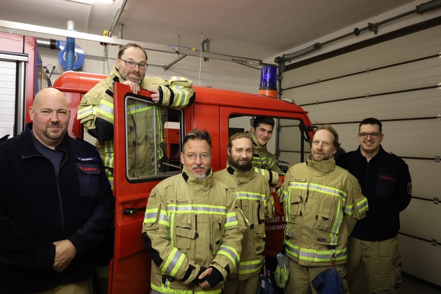 FW-KLE: Fünf neue Feuerwehrmänner für die Löschgruppe Schenkenschanz