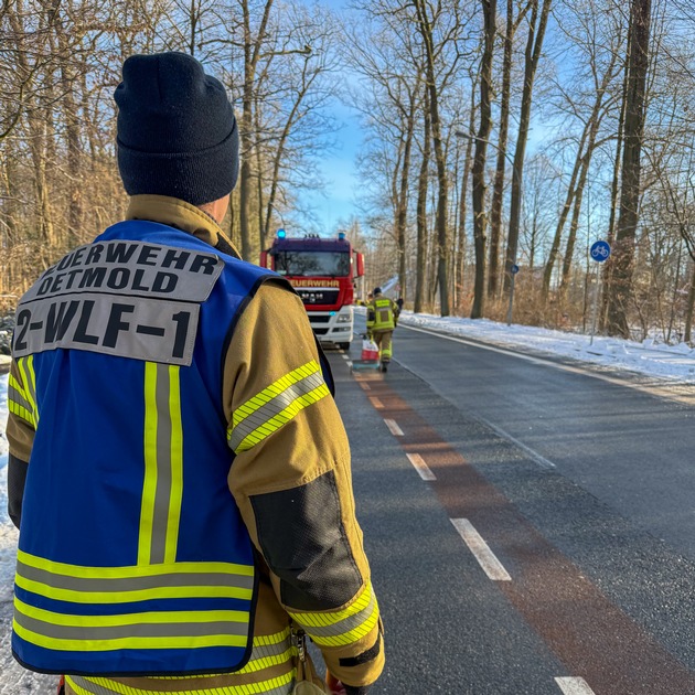 FW-DT: &Ouml;lspur in der Innenstadt