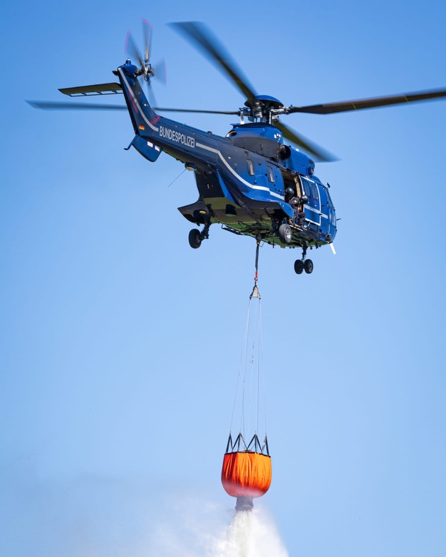 BPOLD 11: Brandbekämpfung aus der Luft: Die Bundespolizei im Einsatz gegen den Waldbrand im Landkreis Potsdam-Mittelmark