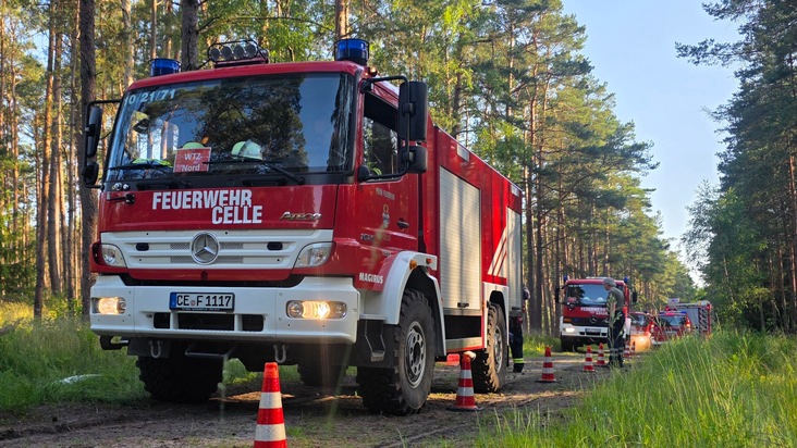 FW Celle: Waldbrandübung in Wolthausen