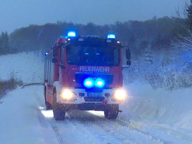 FW-MK: Kellerbrand - markante Wetterlage