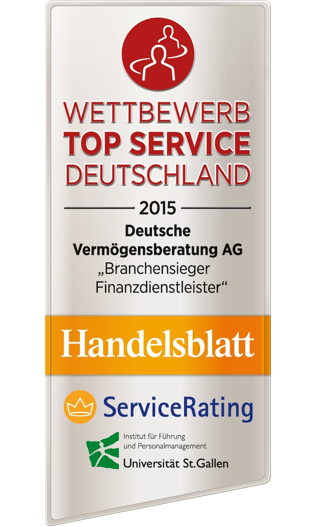 Deutsche Vermögensberatung (DVAG): Bester Finanzdienstleister im Wettbewerb zur Servicequalität