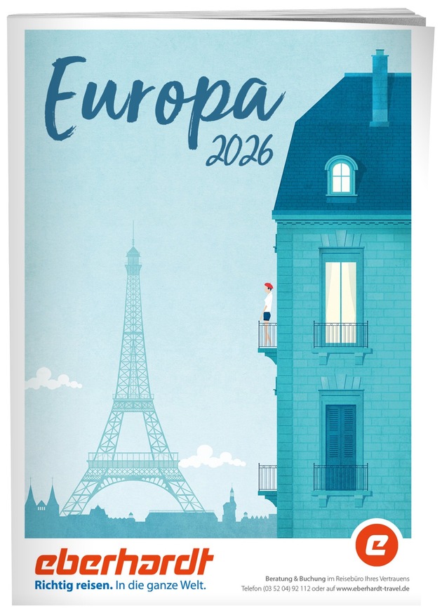 Neue Eberhardt TRAVEL-Kataloge mit Cover-Illustrationen von Henry Rivers