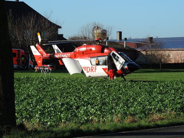 FW-KLE: Schwerverletzter nach Scheunenbrand