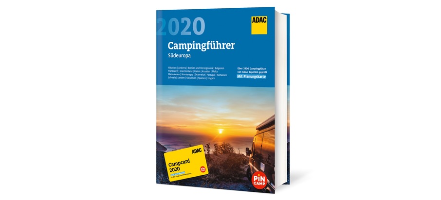 Planen und sparen mit dem neuen ADAC Campingführer 2020 / Über 3.500 Rabatte mit der ADAC Campcard / Alle Campingplätze von ADAC Experten geprüft