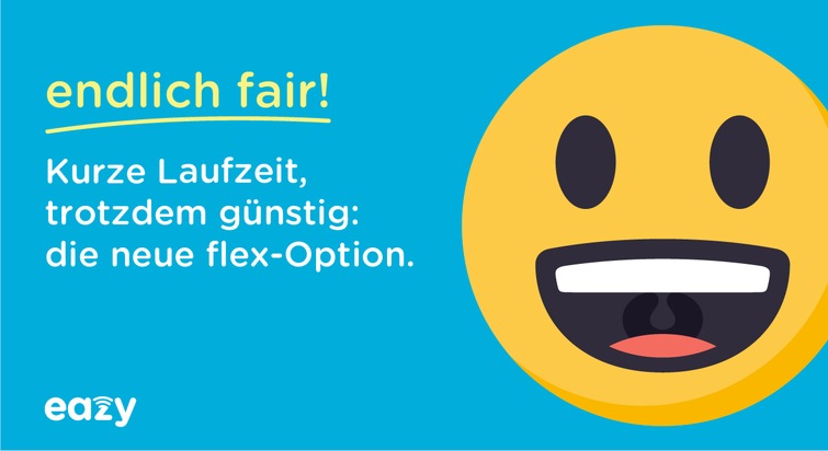 Vertriebswerk GmbH: Kurze Laufzeit, unfassbar günstig: eazy führt flex-Option bei Internet-Tarifen ein
