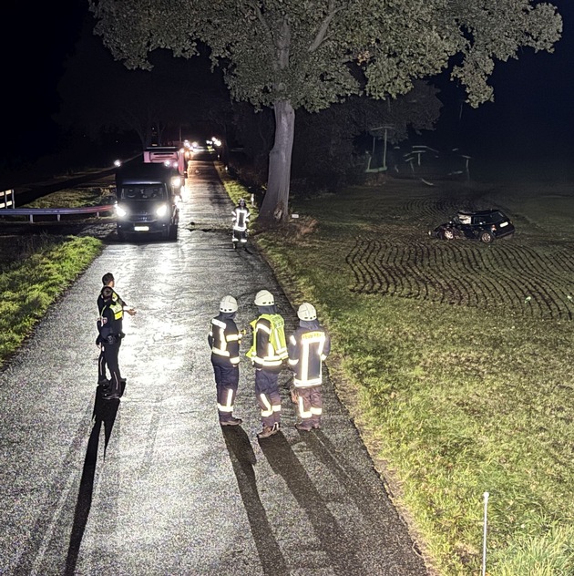 POL-STD: 31-jähriger Autofahrer bei Unfall in der Gemarkung Revenahe-Kammerbusch verletzt