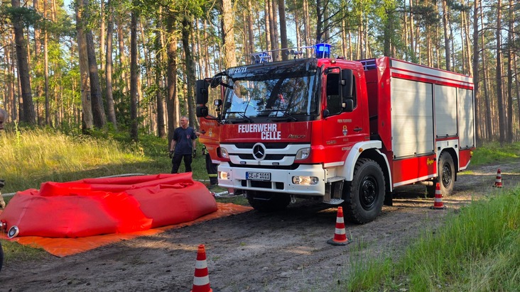 FW Celle: Waldbrandübung in Wolthausen
