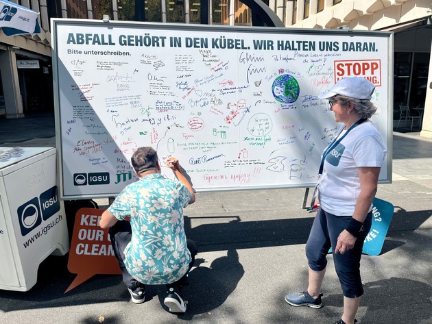 Medienmitteilung: «Luzern: Anti-Littering-Aktionen sorgen für Aufmerksamkeit»