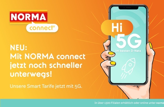 NORMA: Mit NORMA connect jetzt noch schneller unterwegs im besten 5G-Netz / Beste Telekom-Abdeckung zum kleinen Preis