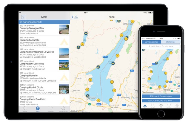 Neue App für Camper und Wohnmobilisten / Über 14.300 redaktionell beschriebene Plätze in ganz Europa / Nutzerbewertungen und Navigationsanbindung, Offline-Nutzung und integrierte digitale Rabattkarte