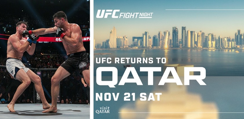 UFC Fight Night kehrt am 21. November 2026 nach Doha zurück