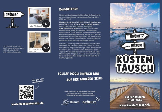 Küstentausch zwischen Büsum und Grömitz