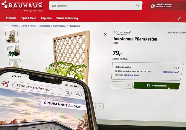 BAUHAUS startet eigenen Marktplatz: Mehr Auswahl, mehr Möglichkeiten