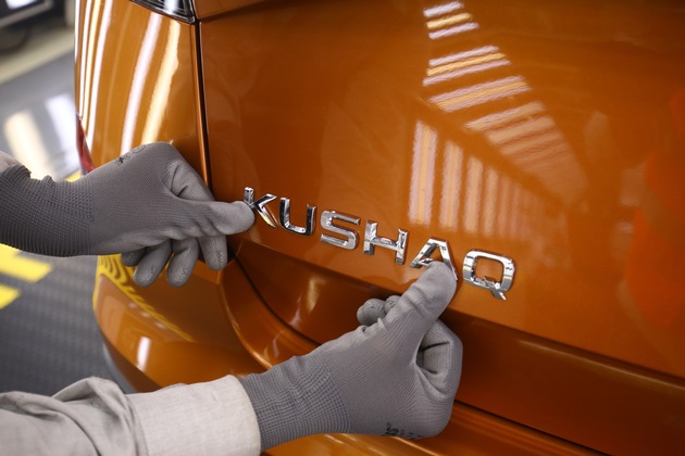 ŠKODA AUTO Volkswagen India Private Limited startet Serienproduktion des neuen SUV-Modells KUSHAQ