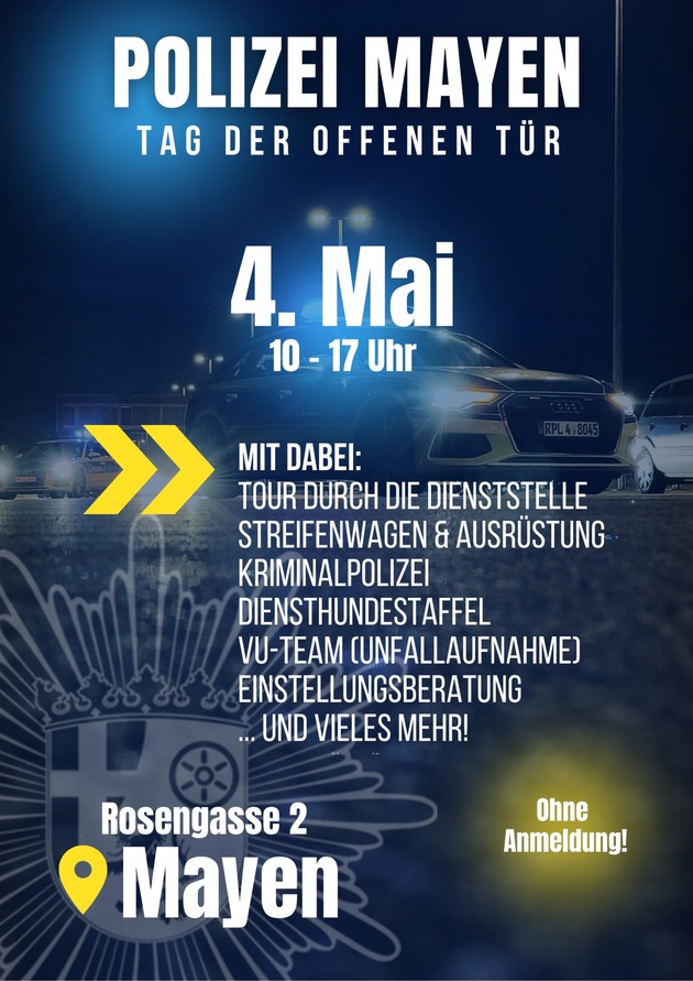 POL-PDMY: POLIZEI zum Erleben und Anfassen
