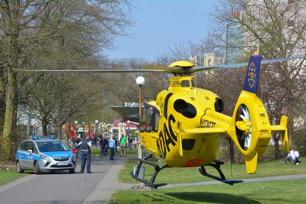 Was tun, wenn der Hubschrauber kommt / Wichtige Regeln im Umgang mit einem Rettungshubschrauber bei der Landung / Sicherheit hat Vorrang